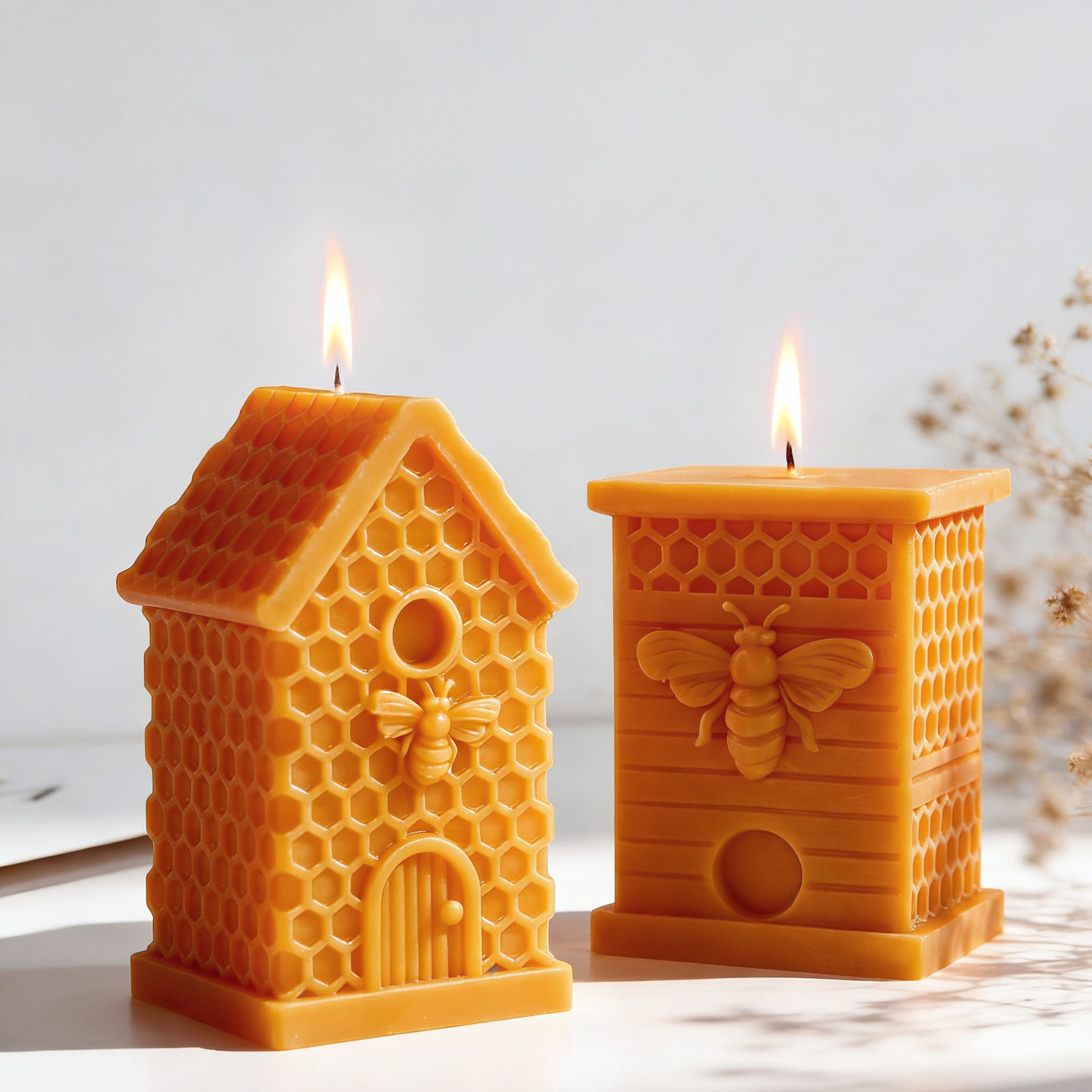 Candle Supplies Storage - DIY Beehive Relief Bee Silicone Candle