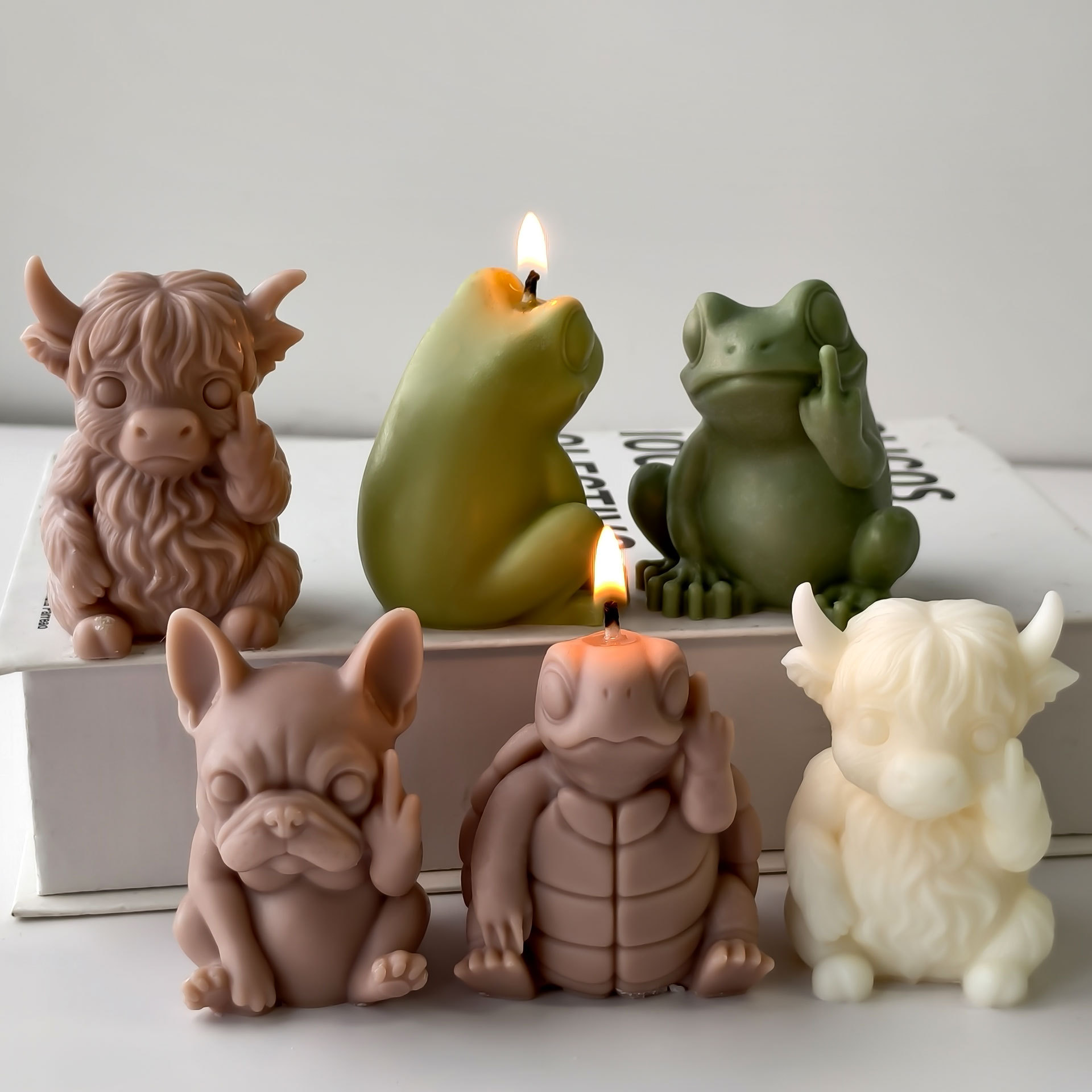 Candle Supplies Storage - 3D Animal Candle Silicone Mold DIY