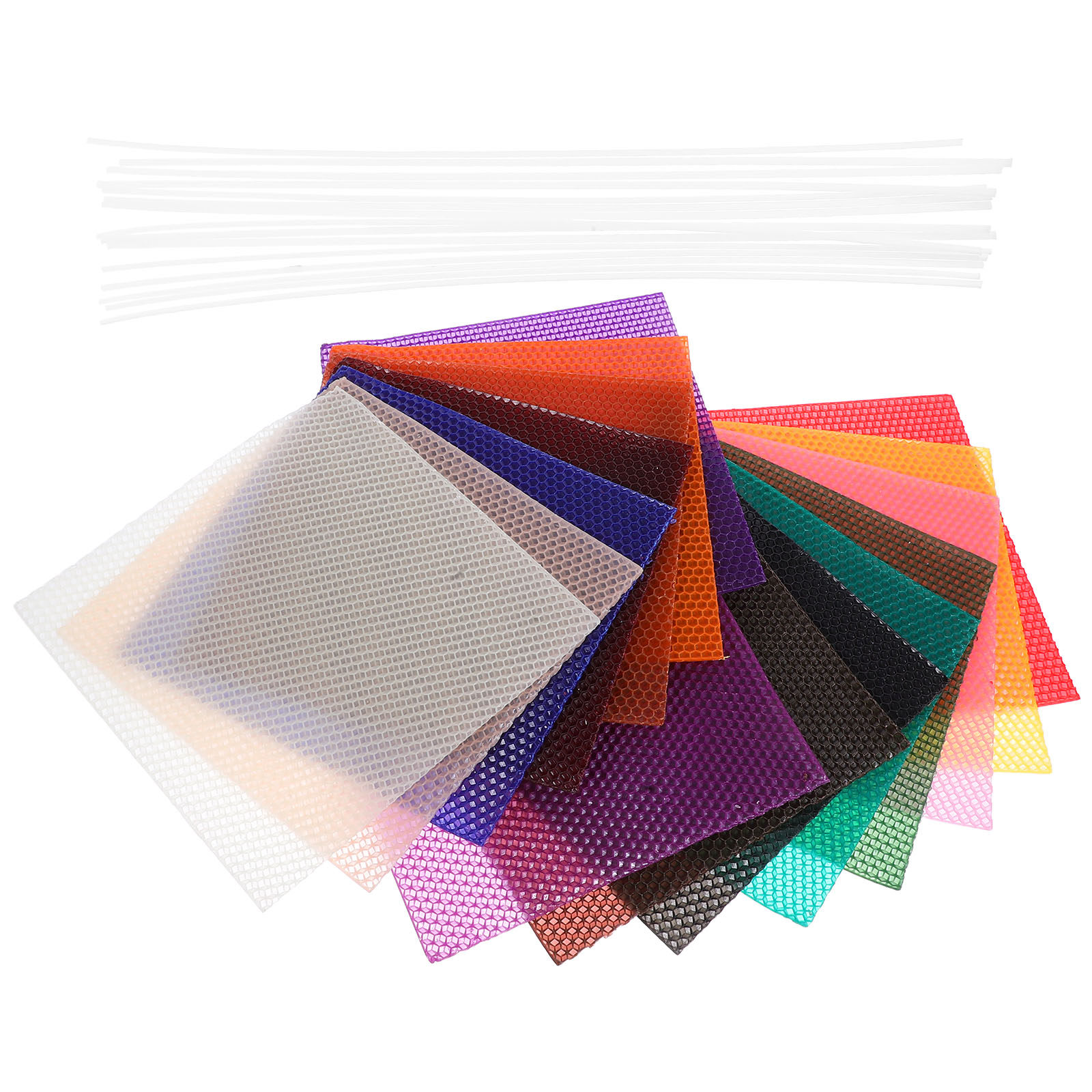 Beeswax Sheet Roll - 1Set Beeswax Sheets Honeycomb Pattern DIY