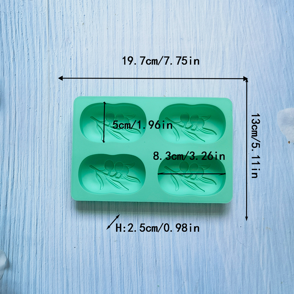 4 Cavities Oval Olive Tree Sil - Candle Supplies Storage review and price