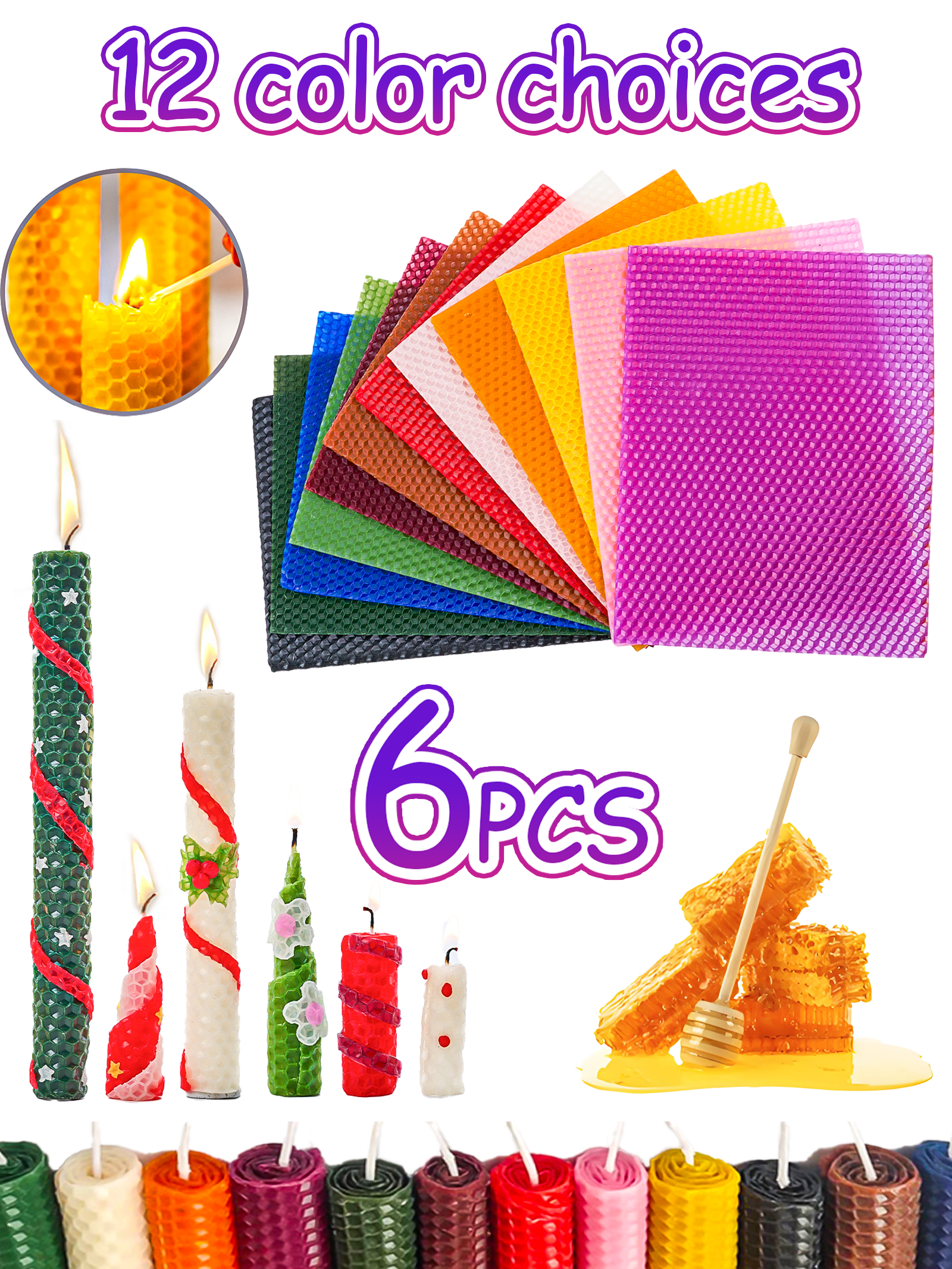 6pcs 15*20cm Color Beeswax She - Beeswax Sheet Roll review and price