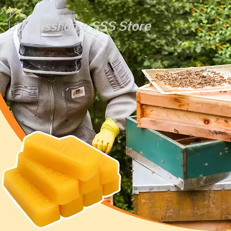 【S】4/8Pcs Pure Beeswax Blocks, - Candle Supplies Storage review and price