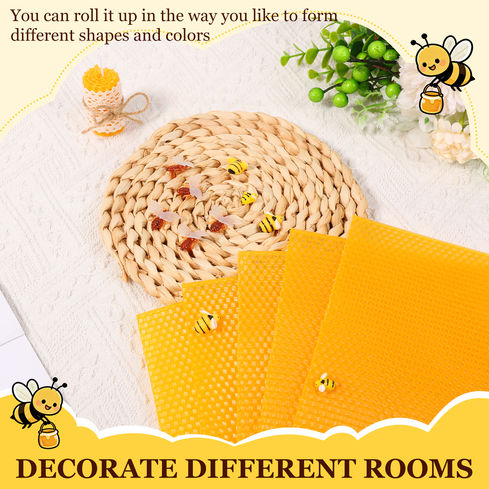 12 Sheet Natural Beeswax Candl - Beeswax Sheet Roll review and price