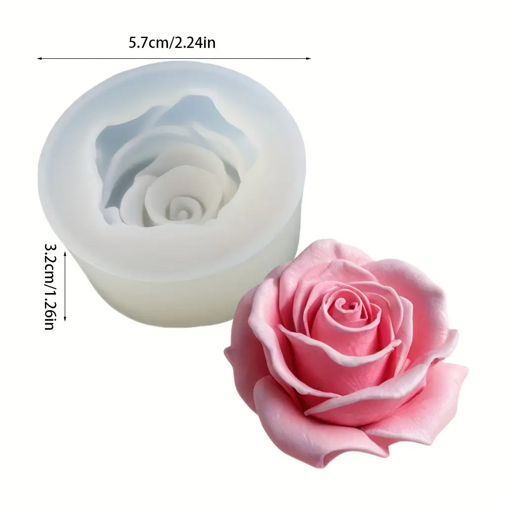 1 Rose Silicone Candle Mold -  - Candle Supplies Shop review and price