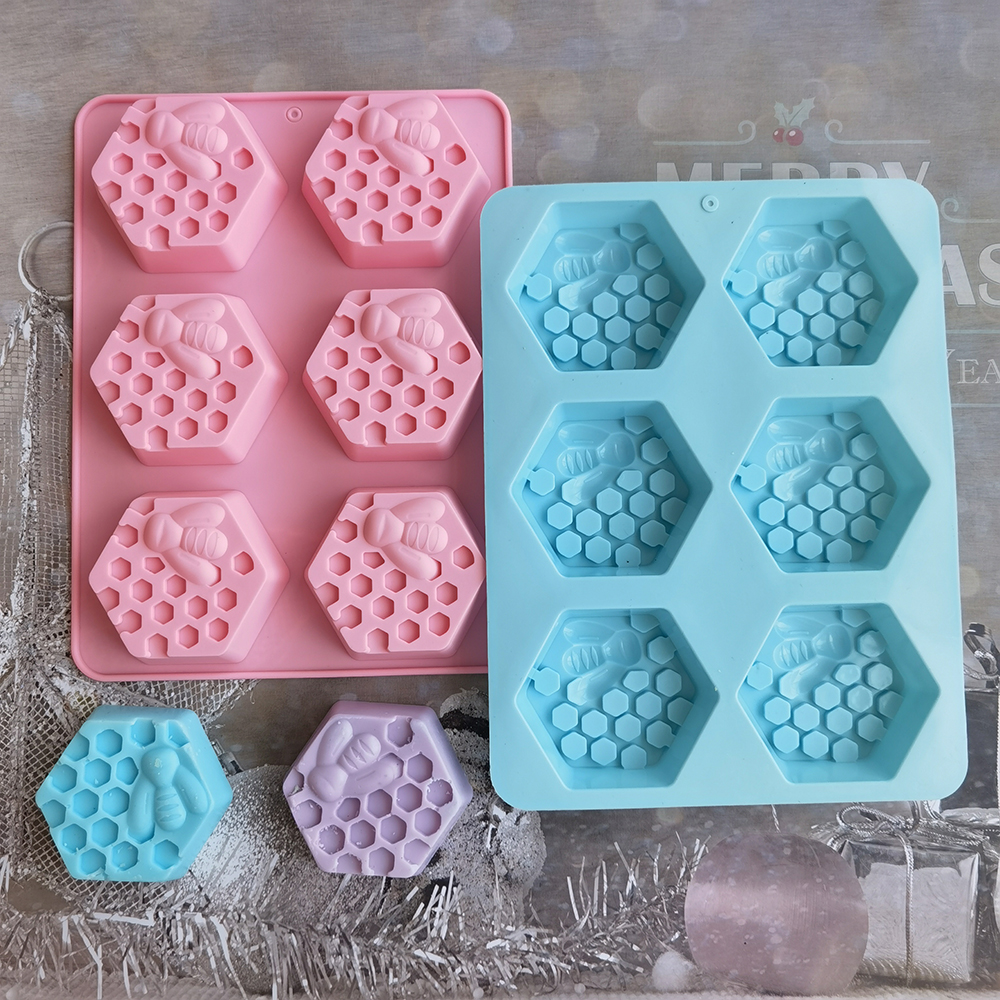 Silicone Hexagonal Bee Soap Mo - Candle Supplies Storage review and price