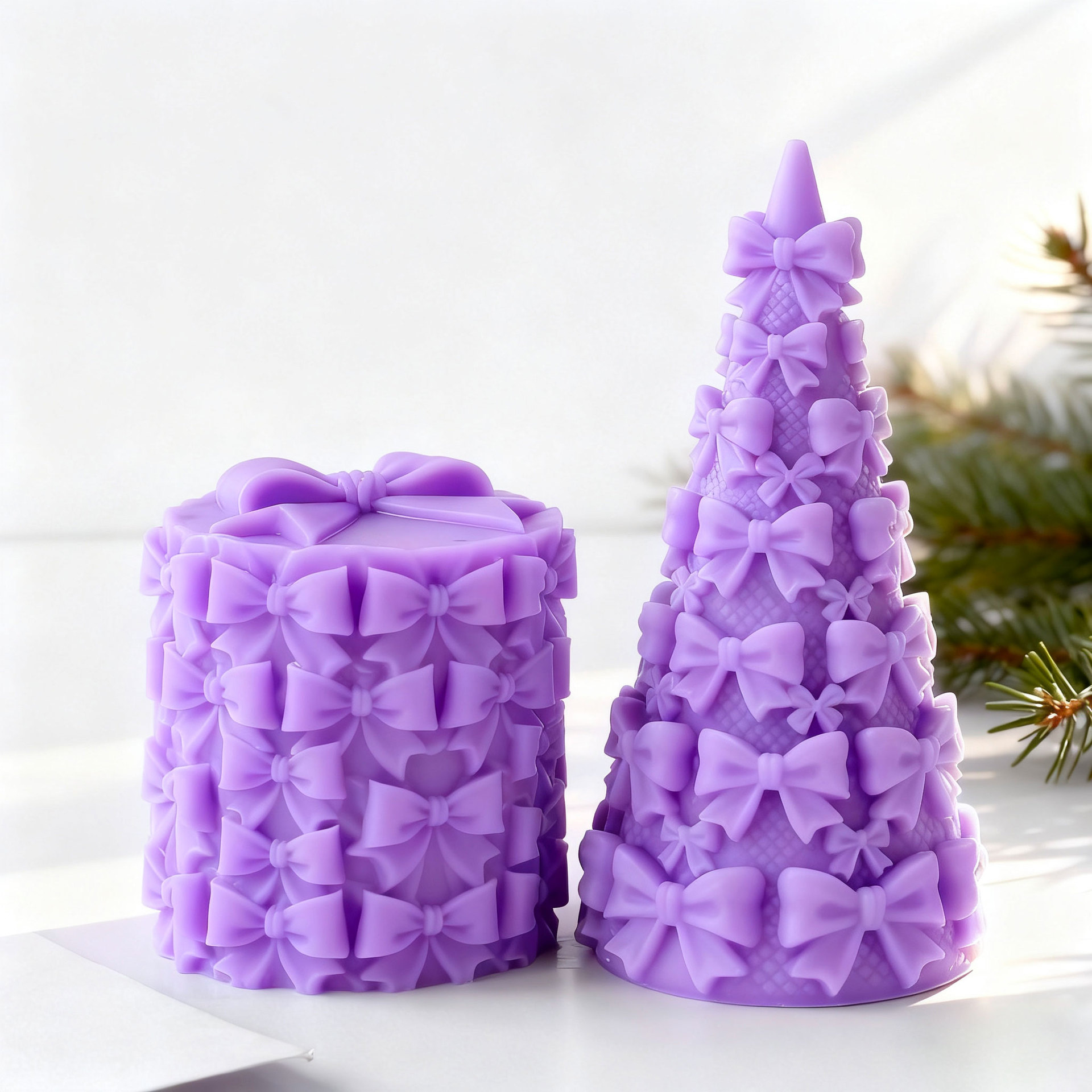 3D Bow Tie Christmas Tree Gift - Candle Supplies Storage review and price
