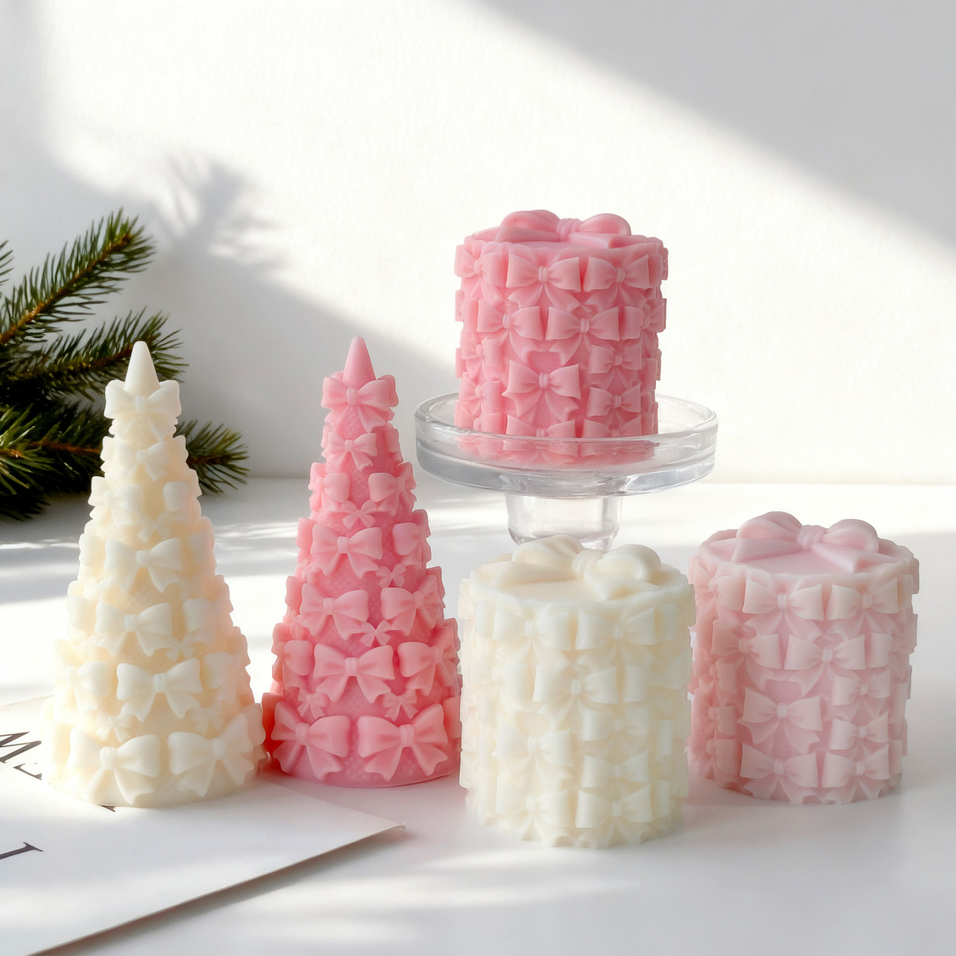 3D Bow Tie Christmas Tree Gift - Candle Supplies Storage review and price