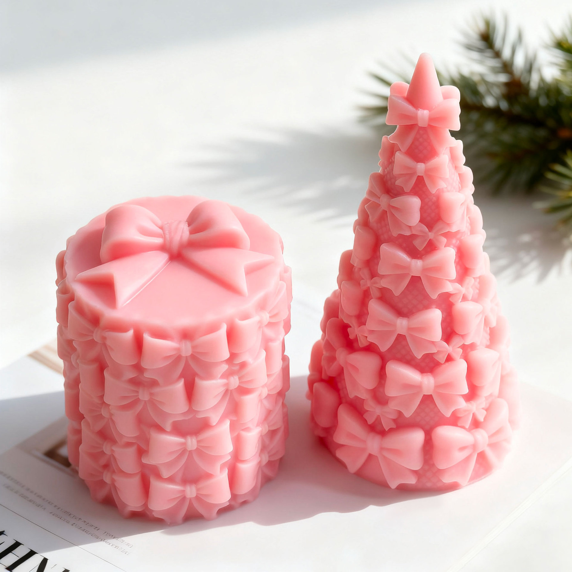 3D Bow Tie Christmas Tree Gift - Candle Supplies Storage review and price