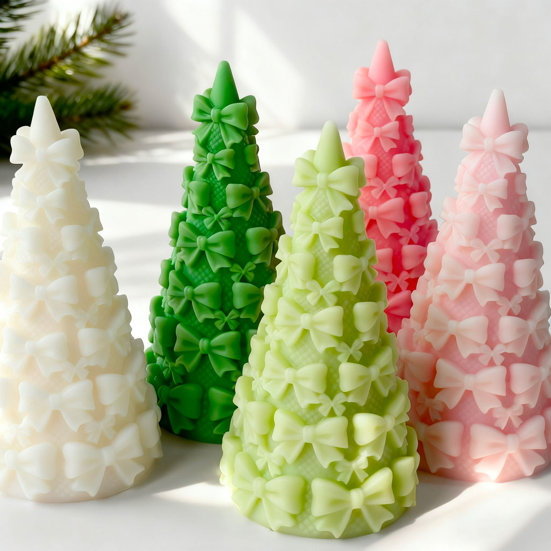 3D Bow Tie Christmas Tree Gift - Candle Supplies Storage review and price
