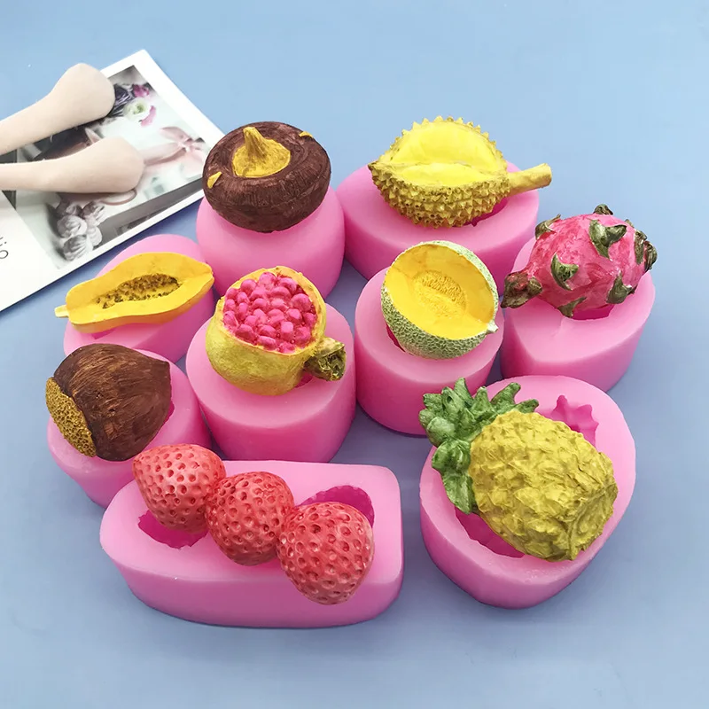 DIY 3d Fruit Series Silicone M - Candle Supplies Storage review and price