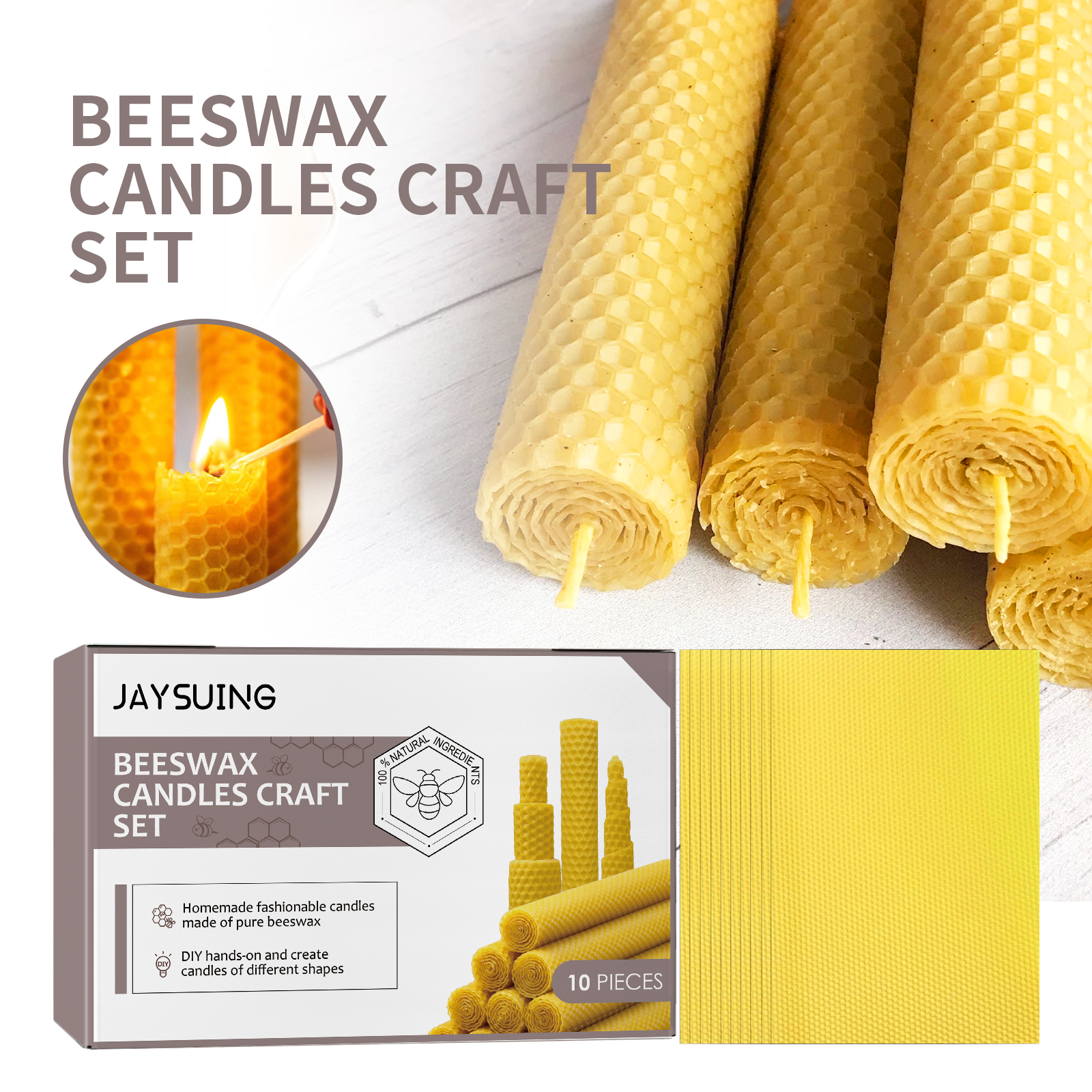 Beeswax Sheets for Candle Maki - Beeswax Sheet Roll review and price
