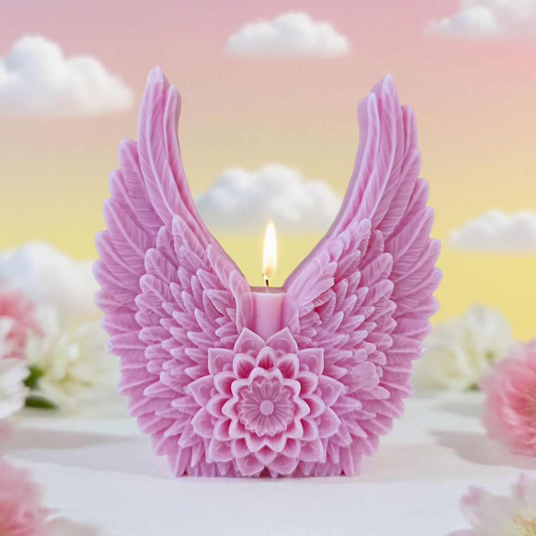 Flowers Wing Handmade Candle M - Candle Supplies Shop review and price