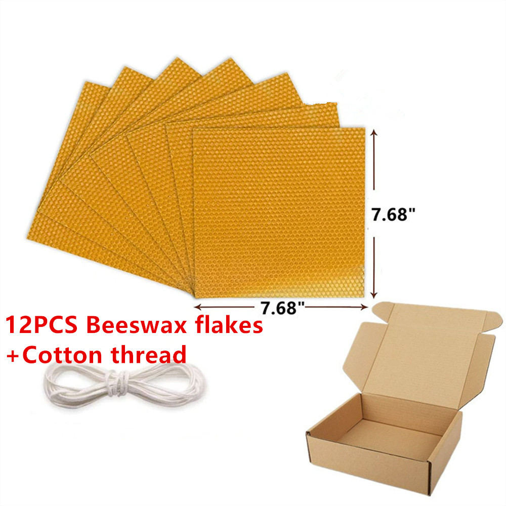 12 pcs Beeswax Thin Sheets Kit - Beeswax Sheet Roll review and price