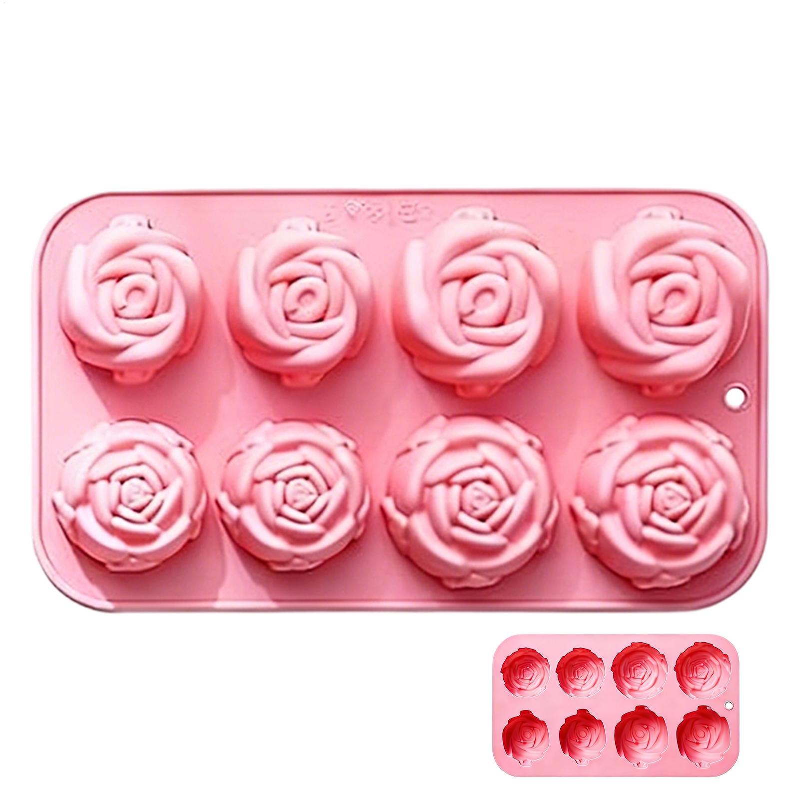 8 Holes Rose Flower Silicone M - Candle Supplies Wholesale review and price