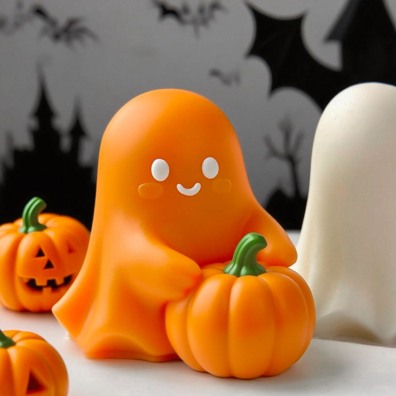 Halloween Ghost Pumpkin Silico - Candle Supplies Shop review and price