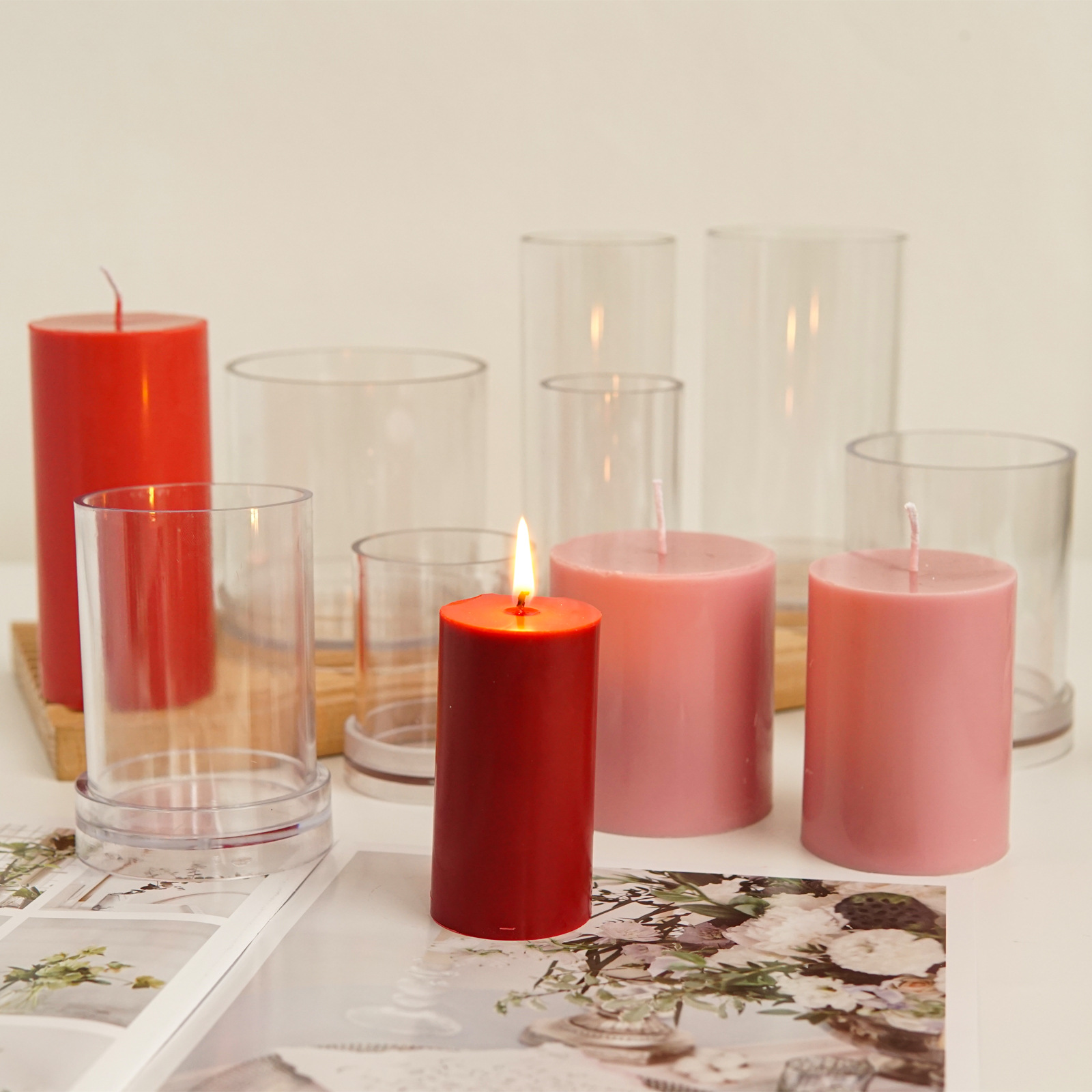 Various 3D Cylindrical Candle  - Candle Supplies Storage review and price