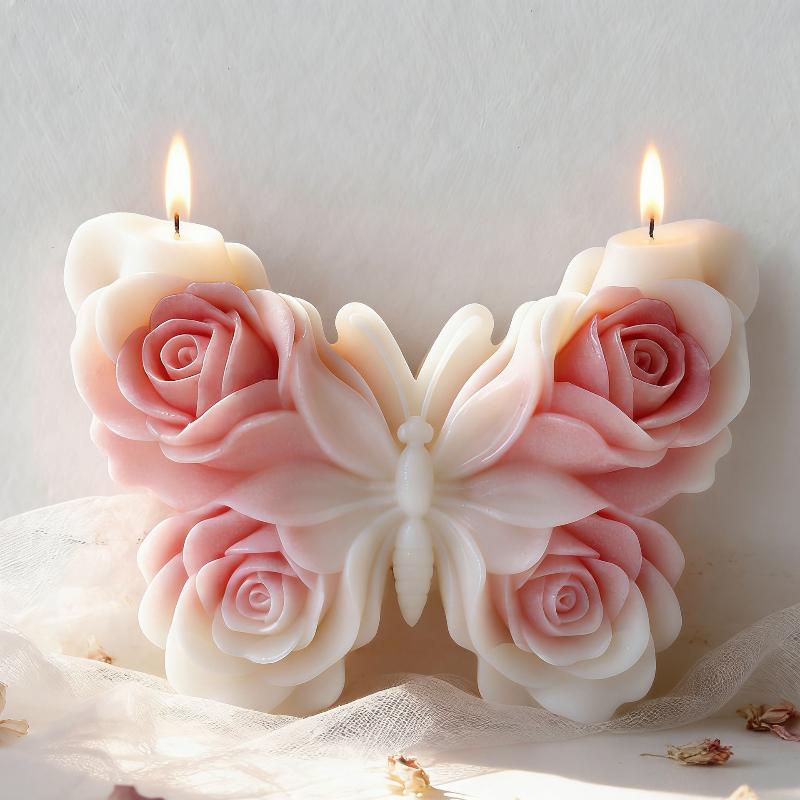 DIY Rose Butterfly Form Silico - Candle Supplies Storage review and price