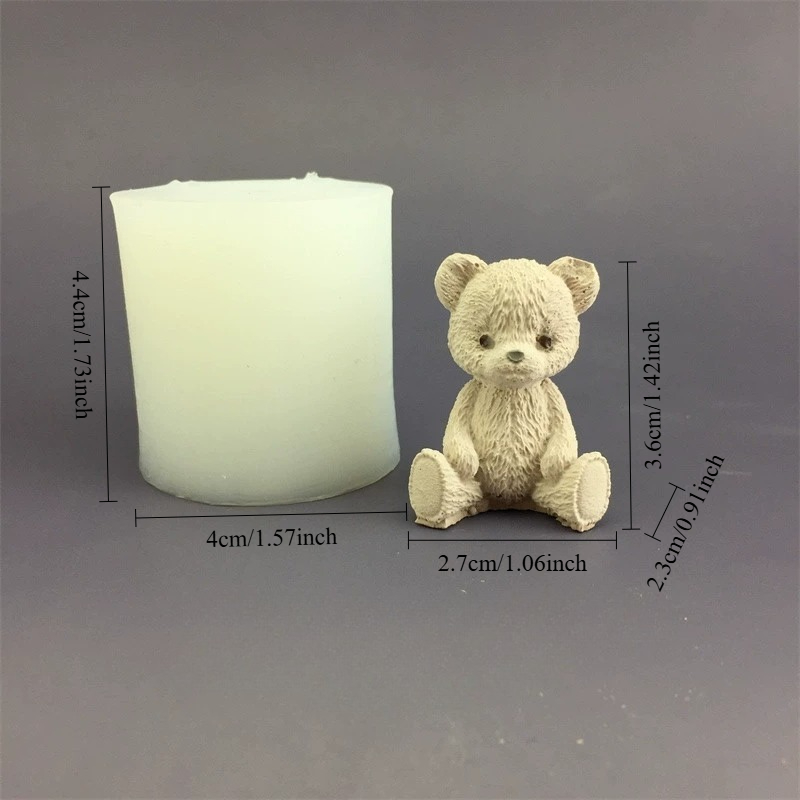 Cute Bear Honey Jar Silicone C - Candle Supplies Shop review and price