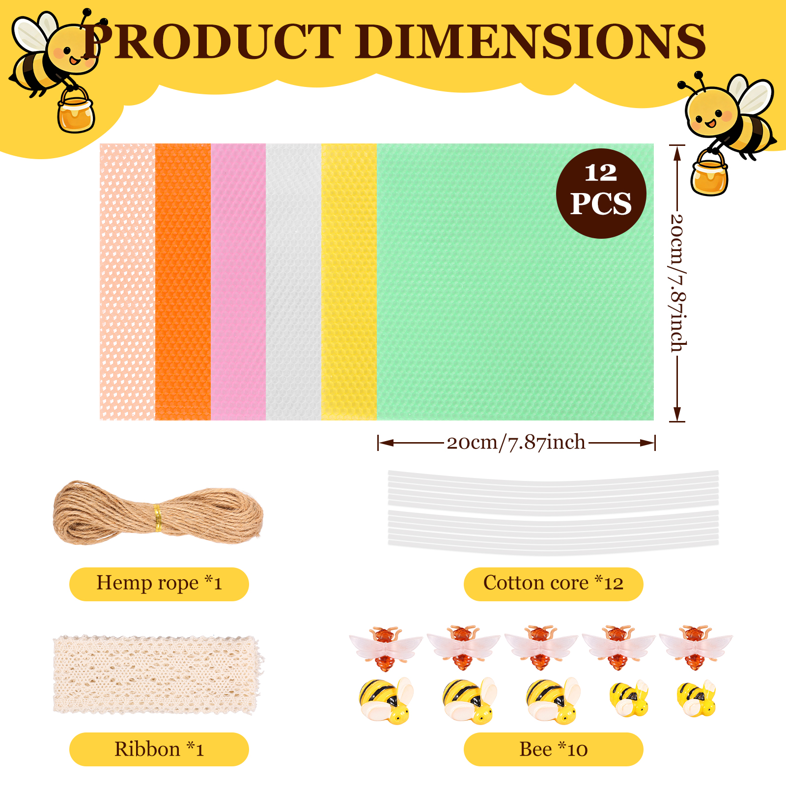 12 Pcs Colors Beeswax Sheet Ki - Beeswax Sheet Roll review and price