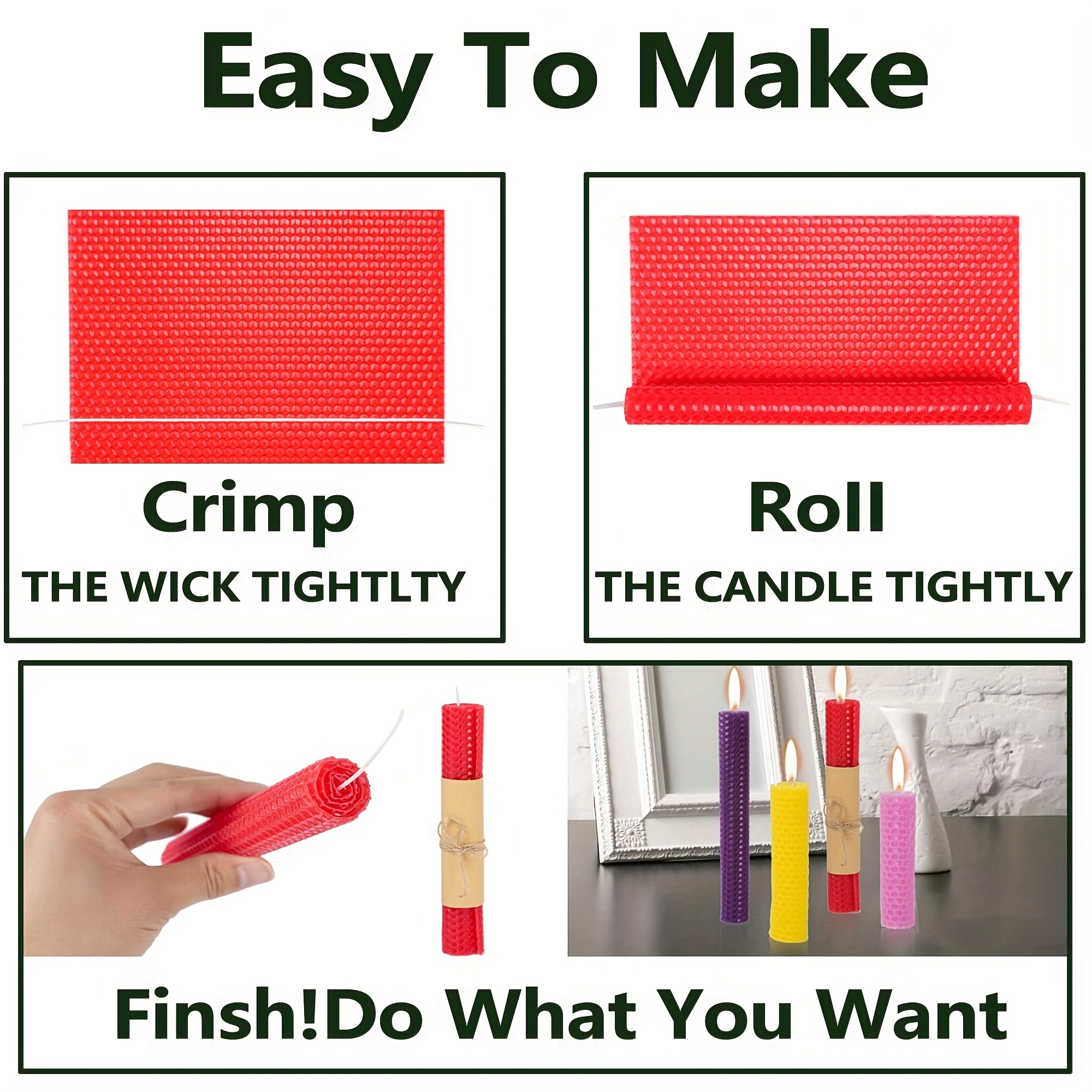 1 Set Beeswax Candle Making Ki - Beeswax Sheet Roll review and price