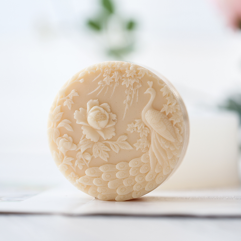Peacock Flower Pattern Silicon - Candle Supplies Storage review and price