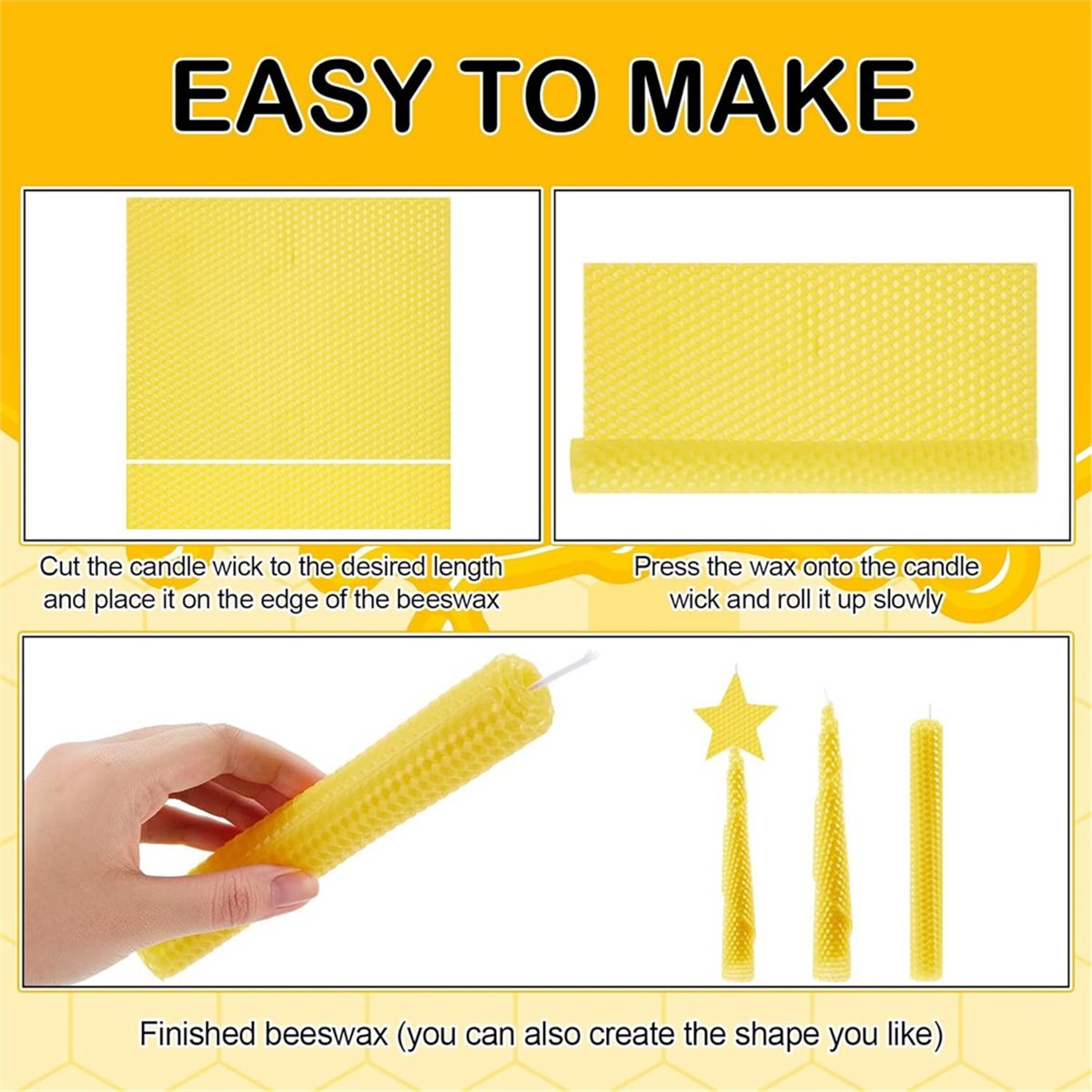 N94R 24 Pcs Beeswax Candle Mak - Beeswax Sheet Roll review and price