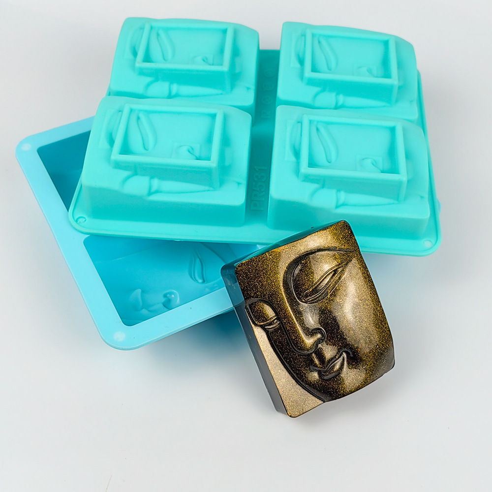 4 Holes Buddha Portrait Soap M - Candle Supplies Storage review and price